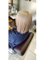 ヘアークリアー 草加&nbsp;ミルクティーベージュボブ