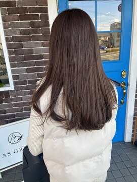 アズグロウ エクラ(AS GROW 'eclat) 艶感が際立つ!シアーロング