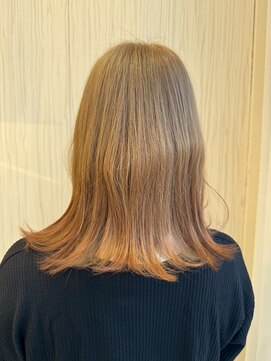 ビス ヘア アンド ビューティー 西新井店(Vis Hair&Beauty) 大人可愛いブリーチなし透明感ミルクティーベージュカラー