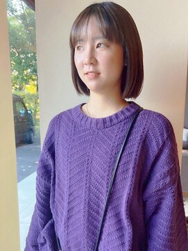 あご下5センチ小顔効果抜群ボブ