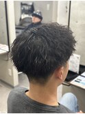 MEN’S HAIR/波巻きツイストスパイラル/リバースセンターパート