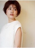 小顔ショートマニッシュスモーキーブラウン本厚木20代～50代