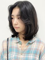 モリオフロムロンドン 松戸店(Morio from London)&nbsp;【morio松戸 石山】癖毛風ミディアムレイヤー顔周りレイヤー