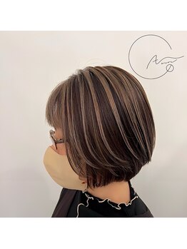 ヘアアジュールココ(hair azure CoCo...)の写真/話題の【白髪ぼかしハイライト】で魅力的な大人女性へ☆頭皮や髪にも優しいカラーでケアも◎