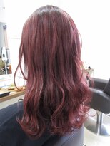 コアフィールフィス(COIFFURE fils)&nbsp;髪質改善トリートメントカラー 赤系カラー