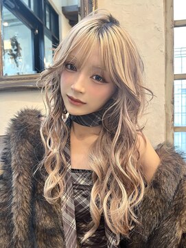 ベル 表参道Terrace(Belle) ローライトカラーミルクブラウンハイレイヤーウルフ