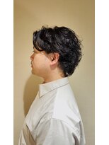 銀座八&nbsp;【銀座メンズカット】銀座八×黒髪無造作パーマ<理容室>