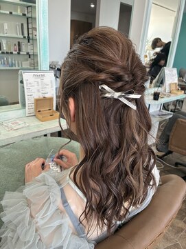 ヘアーディア みどり店(Hair...DiA) ハーフアップ