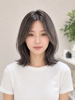 エイチエムヘアーホーム 池袋2号店(H M hair home)&nbsp;レイヤーボブ/ラテグレージュ/韓国巻き/顔周りカット/池袋