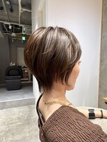 アルトル 池袋2nd(altru)&nbsp;◇大人40代50代60代ショートボブ丸みショート白髪ぼかし