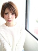 透明感アップ外国人風アッシュ＠エフォートレスショート