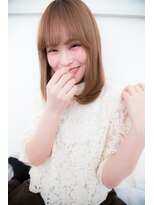 アンジュ ヘアー(Ange hair)&nbsp;アンジュヘアー　うざバングのワンカールスタイル