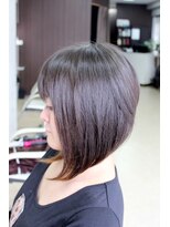 トータルビューティーステラ(TOTAL BEAUTY STELLA)&nbsp;綺麗なサイドシルエット30代40代50代大人気前下がりボブ