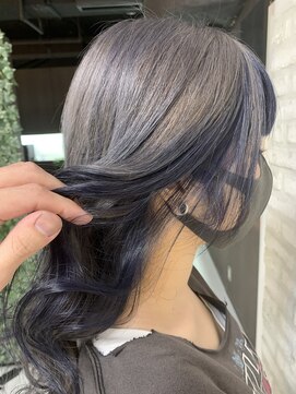 ヘアバイプルーヴ(Hair by PROVE) インナーブルーを添えて♪