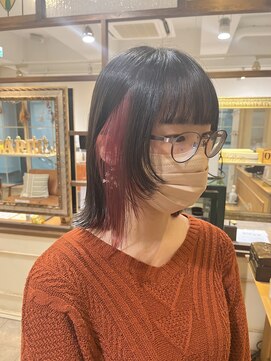 ネオリーブカップ 町田店(Neolive capu) ボブウルフ×イヤリングカラー