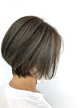 クオリス 上福岡店(QUALIS) 20代30代大人可愛い小顔ボブ前下がりショートハイライト