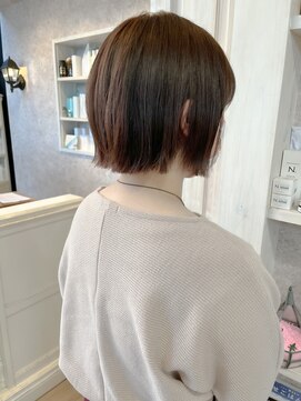 キャアリー(Caary) 福山caaryあごラインボブ/切りっぱなし/愛されヘア/ラウンド前髪