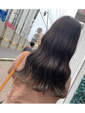 ソーホーニューヨーク 函館店(SOHOnewyork) 裾カラー/オリーブベージュ/ブリーチ/函館/五稜郭/美容室