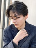 男のセンターパート