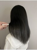 【坂本】セミロング×プラチナブラック