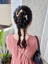 ダブルポニーアレンジ♪