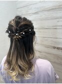 【ヘアアレンジ(結婚式やパーティーに)】