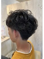 ガビーヘアルーブ(gabi hair LOOB) 波巻きスパイラルパーマツーブロックツイストパーマメンズヘア