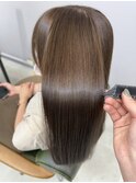 ＊艶髪_髪質改善トリートメント_アッシュブラウン_ロング_m80