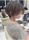 ショートボブ髪型40代50代60代前髪あり前髪なし【橋本】