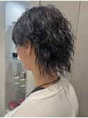 オールバックツイスパウルフパーマウルフツイストスパイラル調布