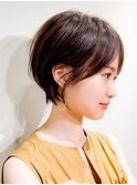 【小顔似合わせ】30代40代前髪あり丸みくびれショート2