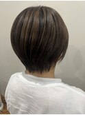 40代50代大人女性白髪ぼかし極細ハイライト uiic umeda 中沢恵理