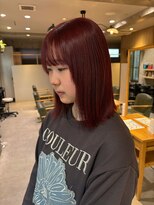 ゼストプラス(ZEST plus)&nbsp;派手すぎない可愛さ◎艶めく深みレッドカラー！！