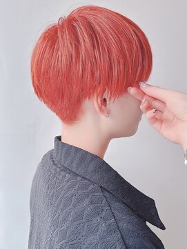 モリオフロムロンドン 原宿本店(morio from London) 【morio 原宿】刈り上げマッシュ　オレンジカラー