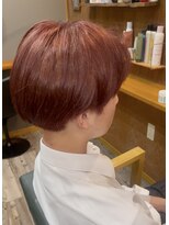 ヘアーサロン アトリエ(Hair salon ATORIE)&nbsp;ブリーチなしダブルカラーアプリコットオレンジ