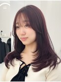 韓国風レイヤーカット髪質改善ダブルカラーハッシュカット