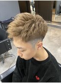 メンズフェードカット、ミルクティーカラー