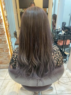 髪質改善/顔周りレイヤーカット/グレージュ[千葉/千葉駅]