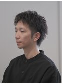 スパイキーショートルーズパーマ