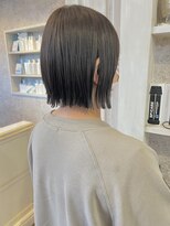 キャアリー(Caary)&nbsp;福山Caary切りっぱなしボブ学生簡単スタイリング暗髪黒髪外ハネ