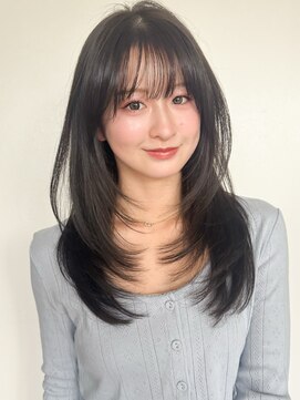 ビーチ(BEACH) イメチェン ピンクベージュ 前髪 大人ガーリー 似合わせカット