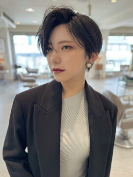 アクシス ナゴヤ(AXIS NAGOYA) 北野ピンクベージュ/イメチェン/クールショート/前髪/名古屋駅