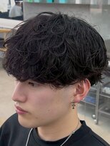 メンズサロン ノード 栄(men’s salon NODE)&nbsp;シャドウパーマ栄レイヤーマッシュスタイル