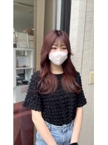 ヘアーナチュレ ラ フルール(HAIR NATURE La Fleur)&nbsp;☆艶感カシスピンク×韓国風レイヤー☆
