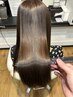【最大級のツヤ】カット+縮毛矯正+髪質改善トリートメント¥30.500→¥22.000