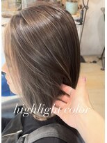 ディプティック ヘアー チェンジ ミュージアム(diptych Hair Change Museum)&nbsp;ナチュラルハイライトカラー／ハイライトカラー／ボブヘア