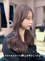 シェリ(che'rie) ブリーチ×ダブルカラー×ラベンダー×くびれレイヤーカット