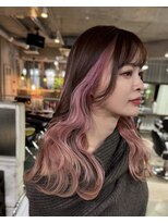 モモ(momo) ハイトーンインナーカラーイヤリングカラー