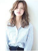 ゆるカジュアルかきあげ小顔ロング［髪質改善/池袋&目白&大塚］