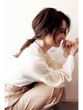 フープヘアー(HOOP.HAIR) 【HOOP】ヌーディーカラー×オシャレヘアアレンジ